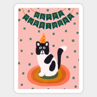 Happy Purrthday Magnet